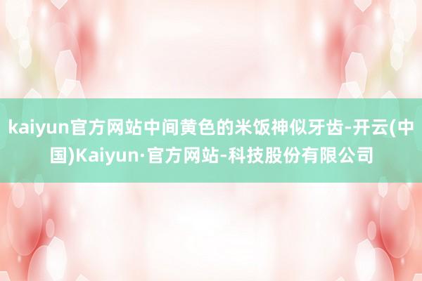 kaiyun官方网站中间黄色的米饭神似牙齿-开云(中国)Kaiyun·官方网站-科技股份有限公司