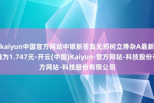 kaiyun中国官方网站中银新答复无邪树立搀杂A最新单元净值为1.747元-开云(中国)Kaiyun·官方网站-科技股份有限公司
